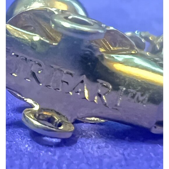 Vtg Multi-Hoop Circles 3" Earrings Dangle Clip-On  Boho Go-go Disco TrifariTM 80 - Picture 6 of 6